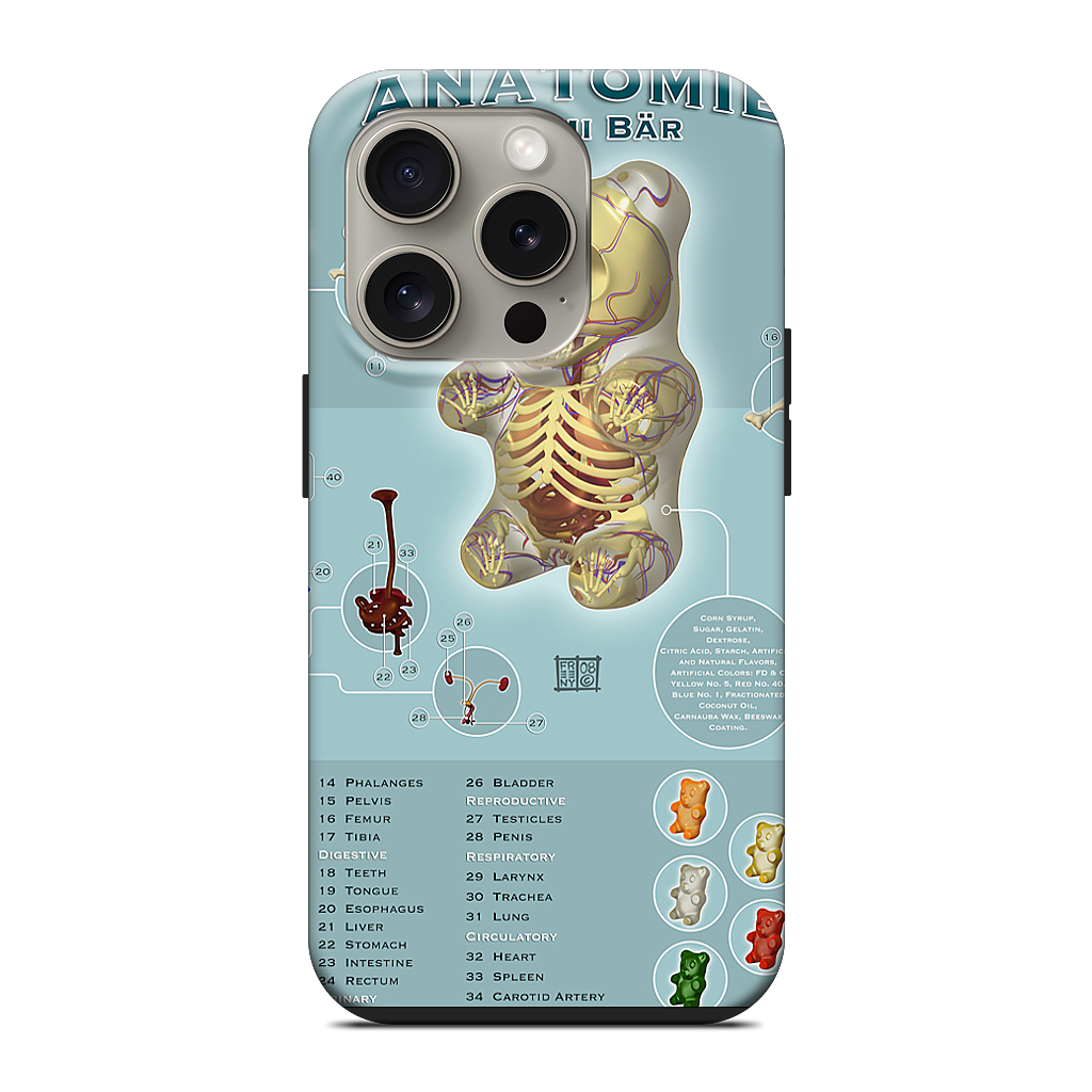 Gummi Anatomie iPhone Case
