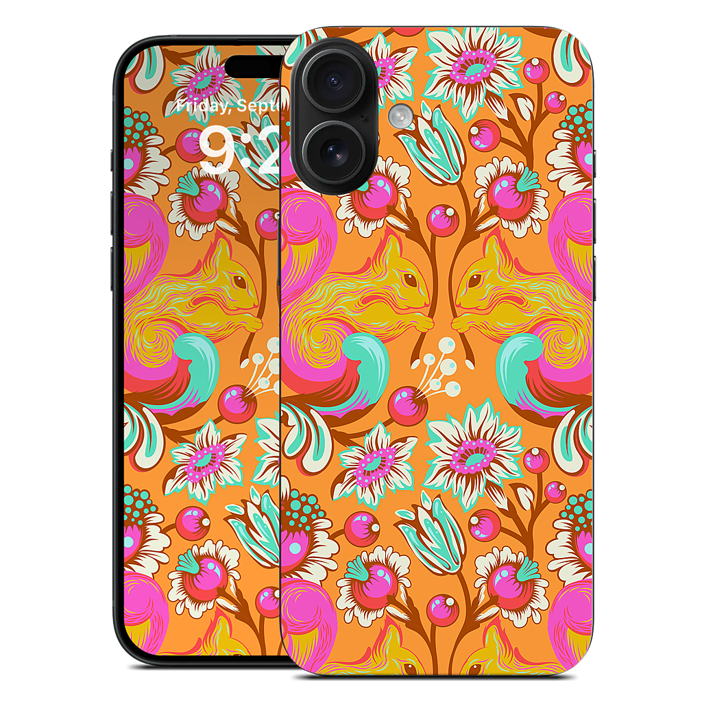 Squirrel Begonia iPhone Skin