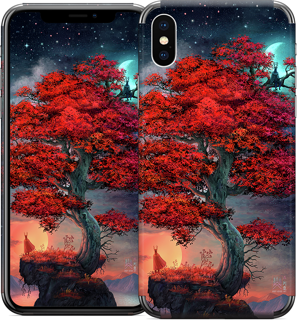 Light & Dark in Equal Parts iPhone Skin