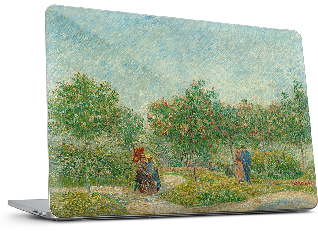 Garden with Courting Couples MacBook Skin