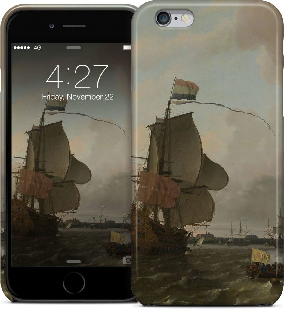 The Warship Brielle on the Maas Rotterdam iPhone Case