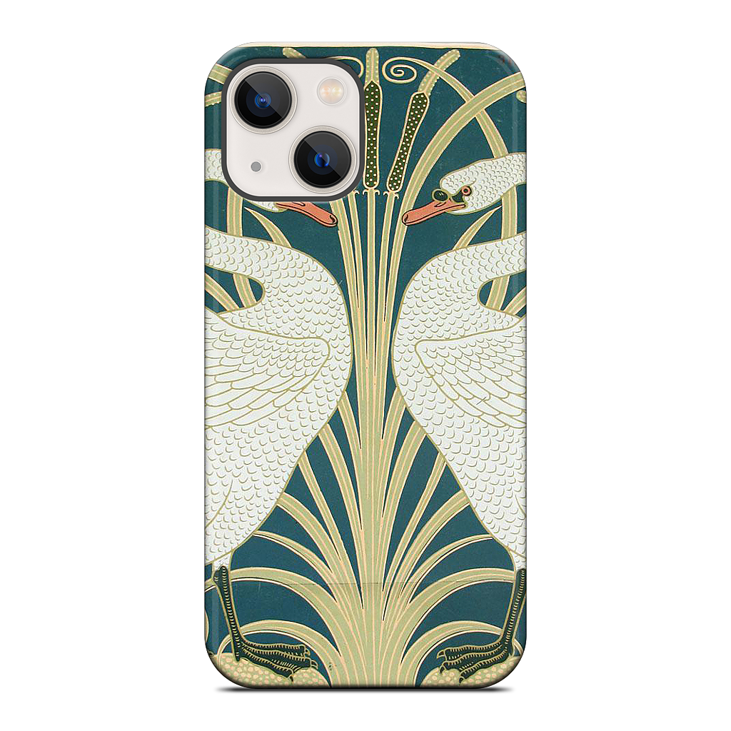 Swans and Irises iPhone Case