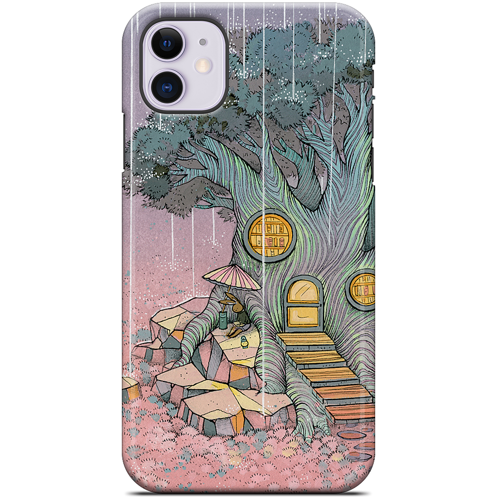 Rainy Day In The Library iPhone Case