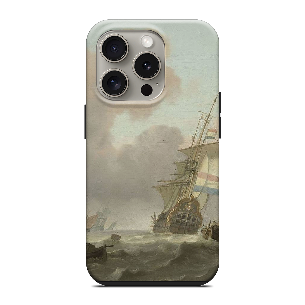 Ships in Choppy Sea iPhone Case