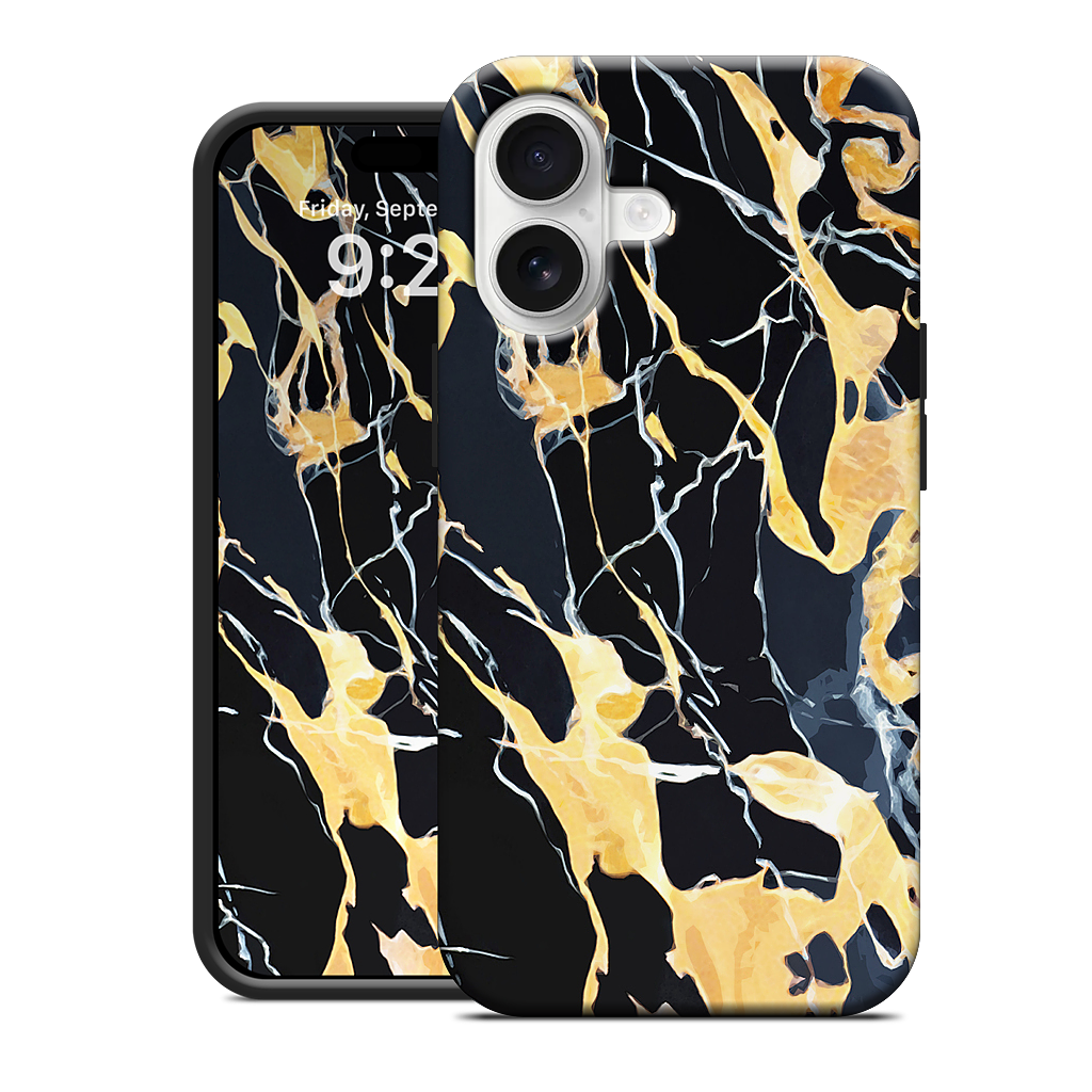 Black Marble iPhone Case