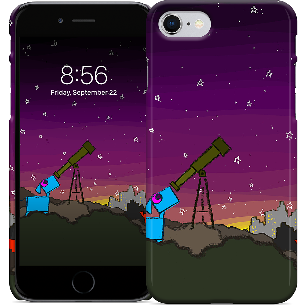 Space Dog Telescope iPhone Case
