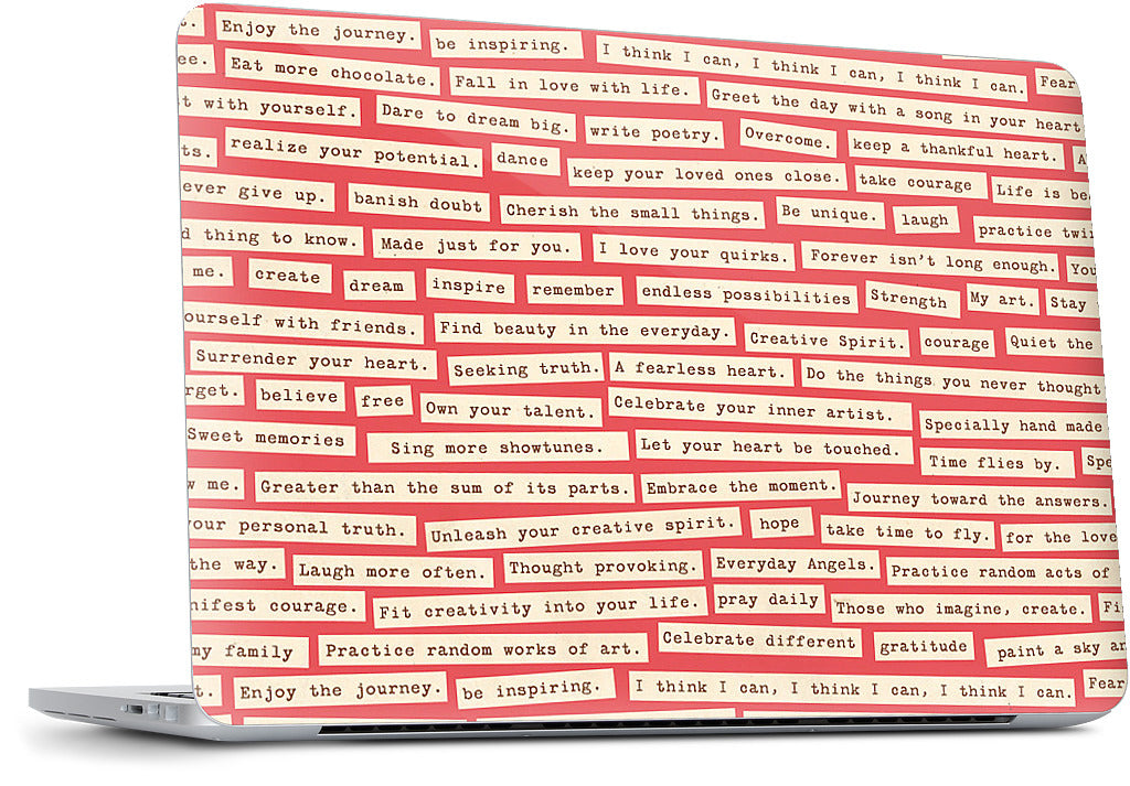 Happy Thoughts MacBook Skin