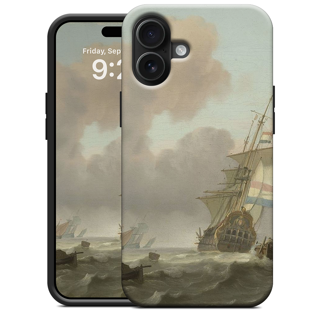 Ships in Choppy Sea iPhone Case