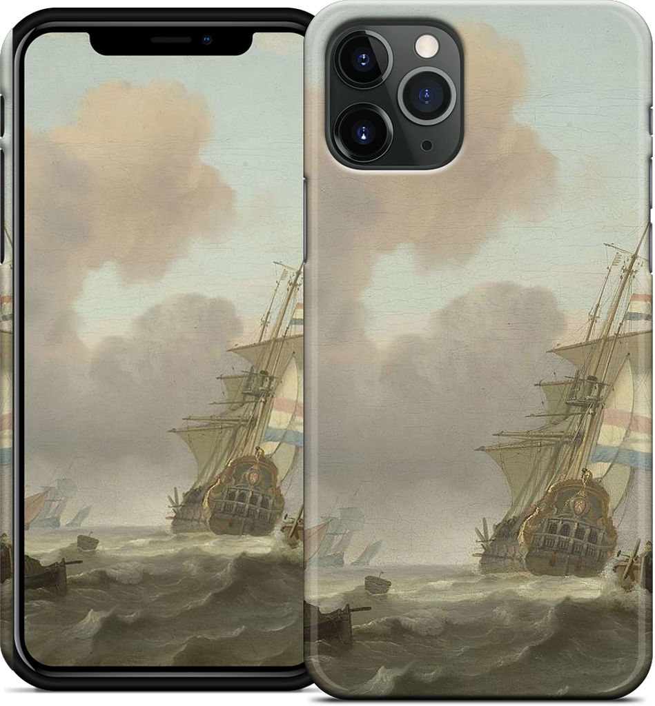 Ships in Choppy Sea iPhone Case