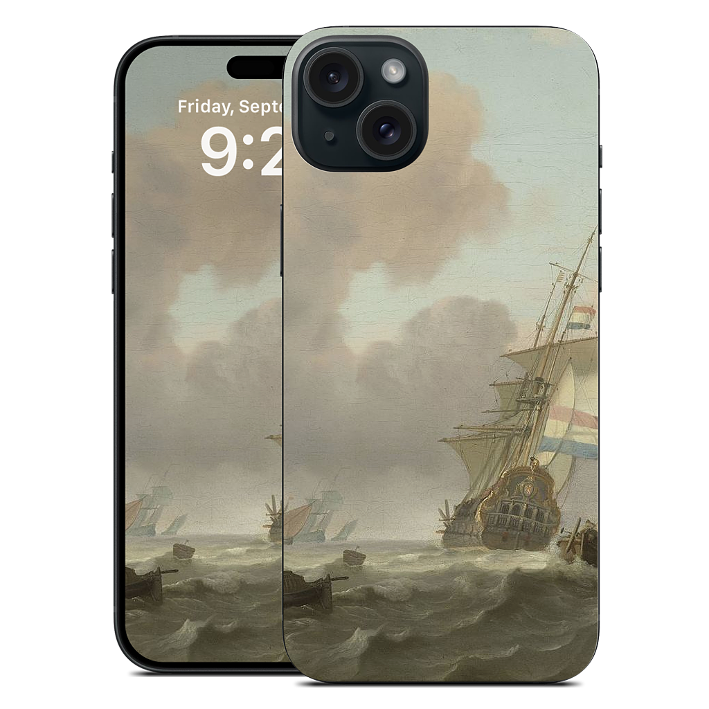Ships in Choppy Sea iPhone Skin