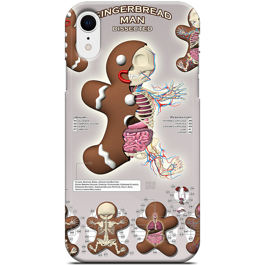 Gingerbread Man Dissected iPhone Case