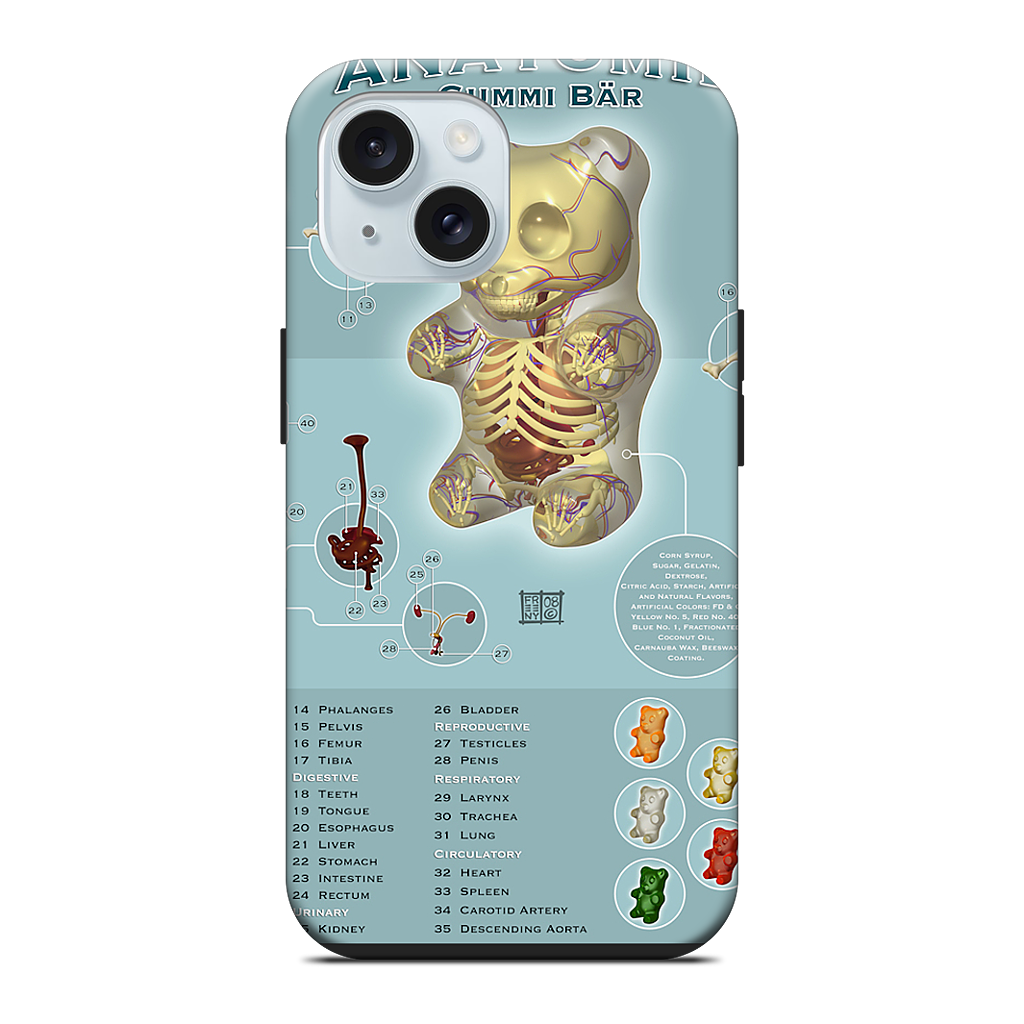 Gummi Anatomie iPhone Case