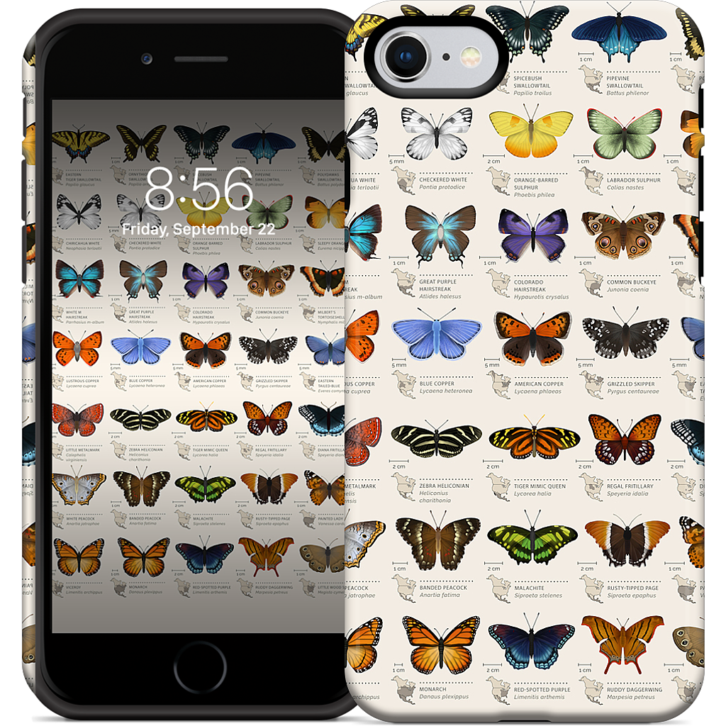 42 North American butterflies iPhone Case