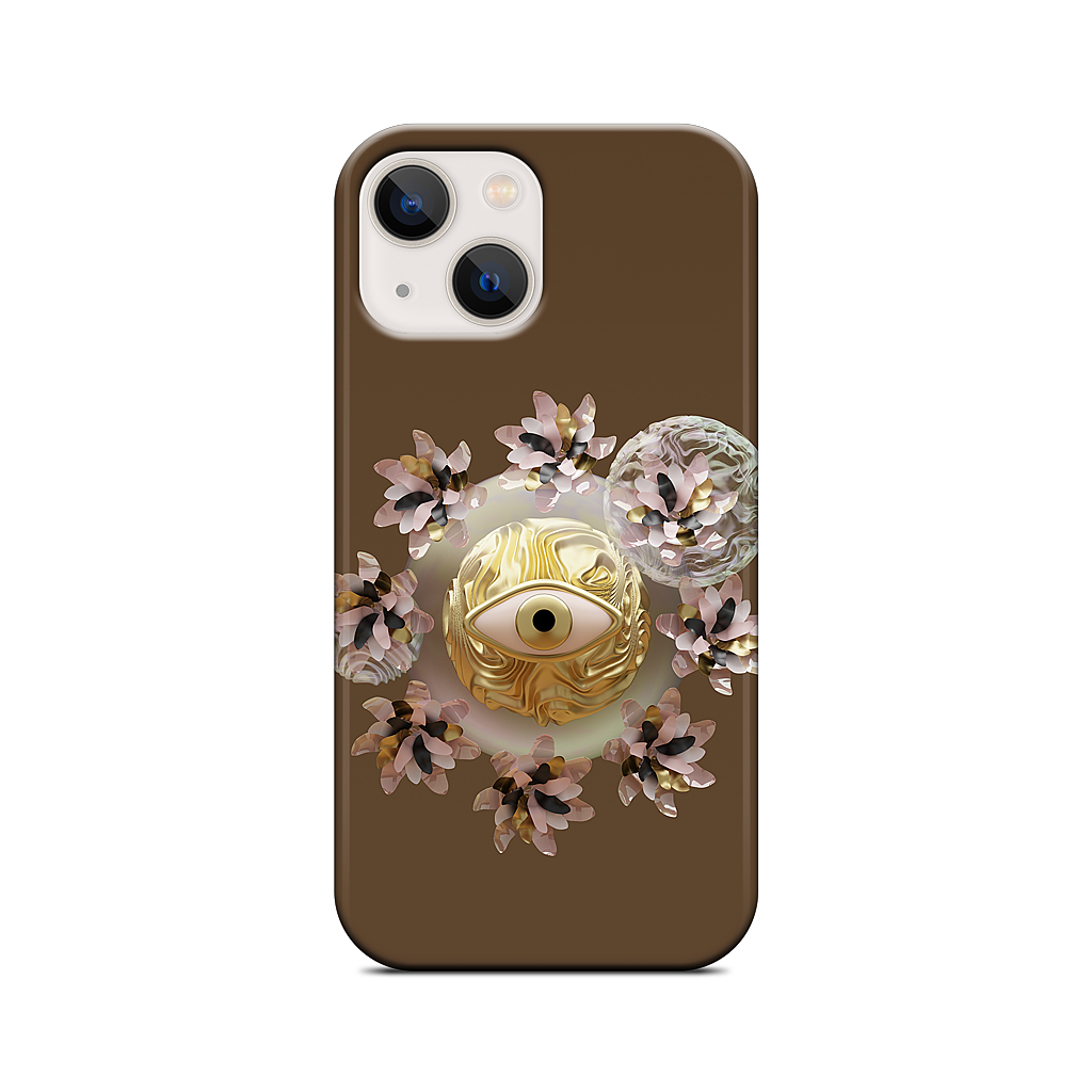 Golden Flowers iPhone Case
