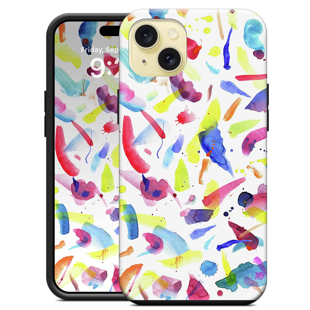 Watercolor Summer Brushstrokes iPhone Case