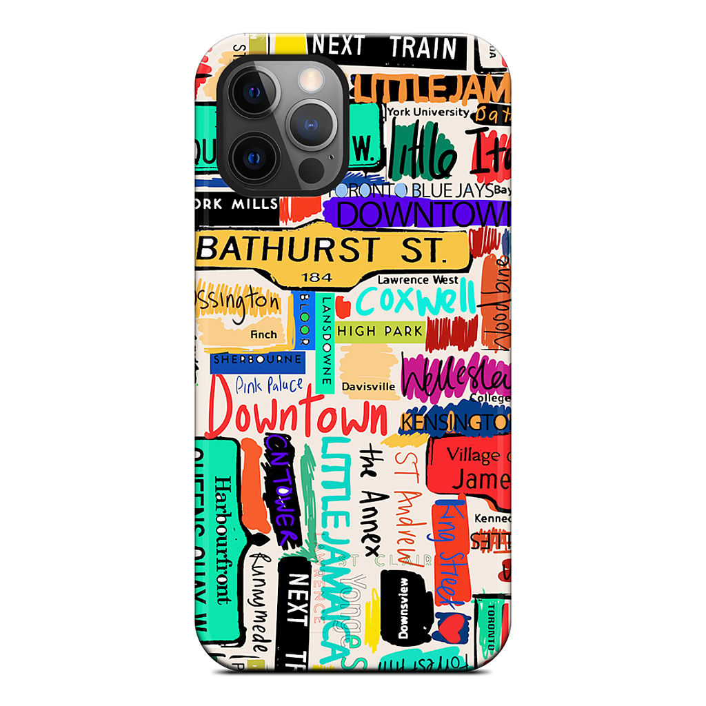 Toronto words iPhone Case