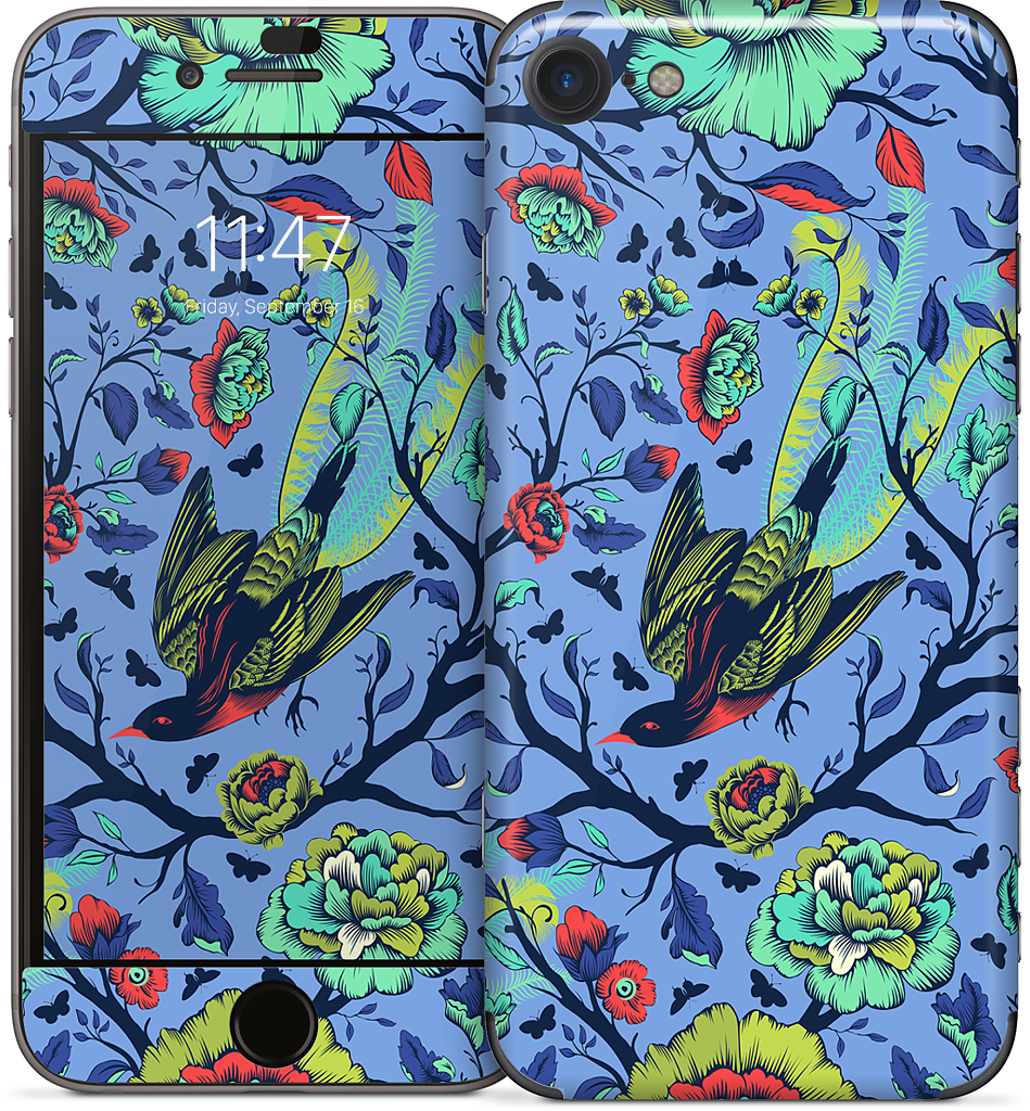 Tail Feathers Lupine iPhone Skin