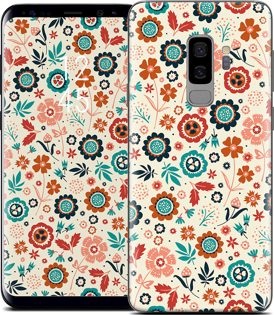 Folk Flowers Samsung Skin