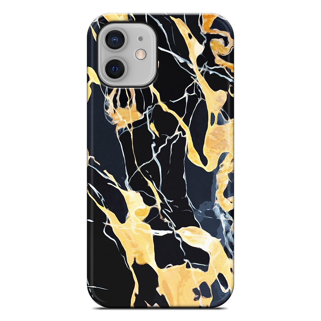 Black Marble iPhone Case