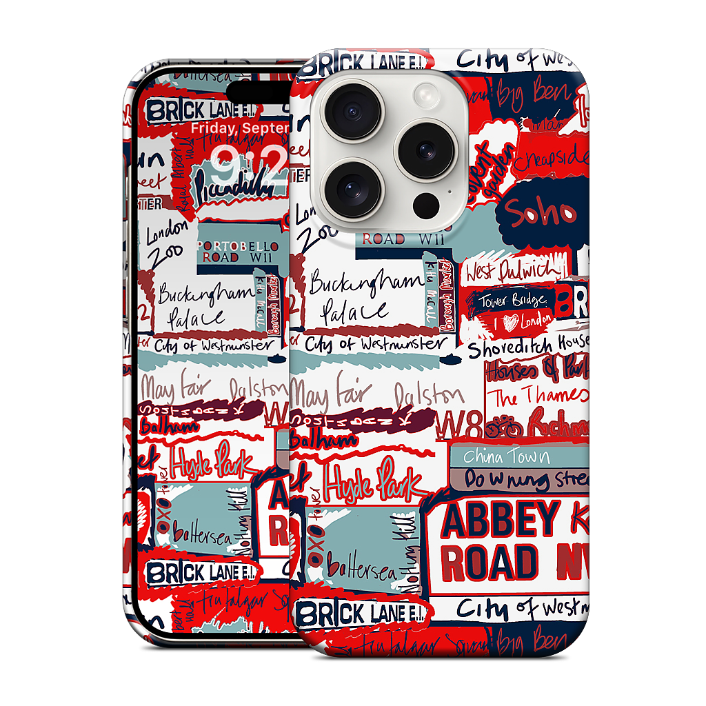 London Words iPhone Case