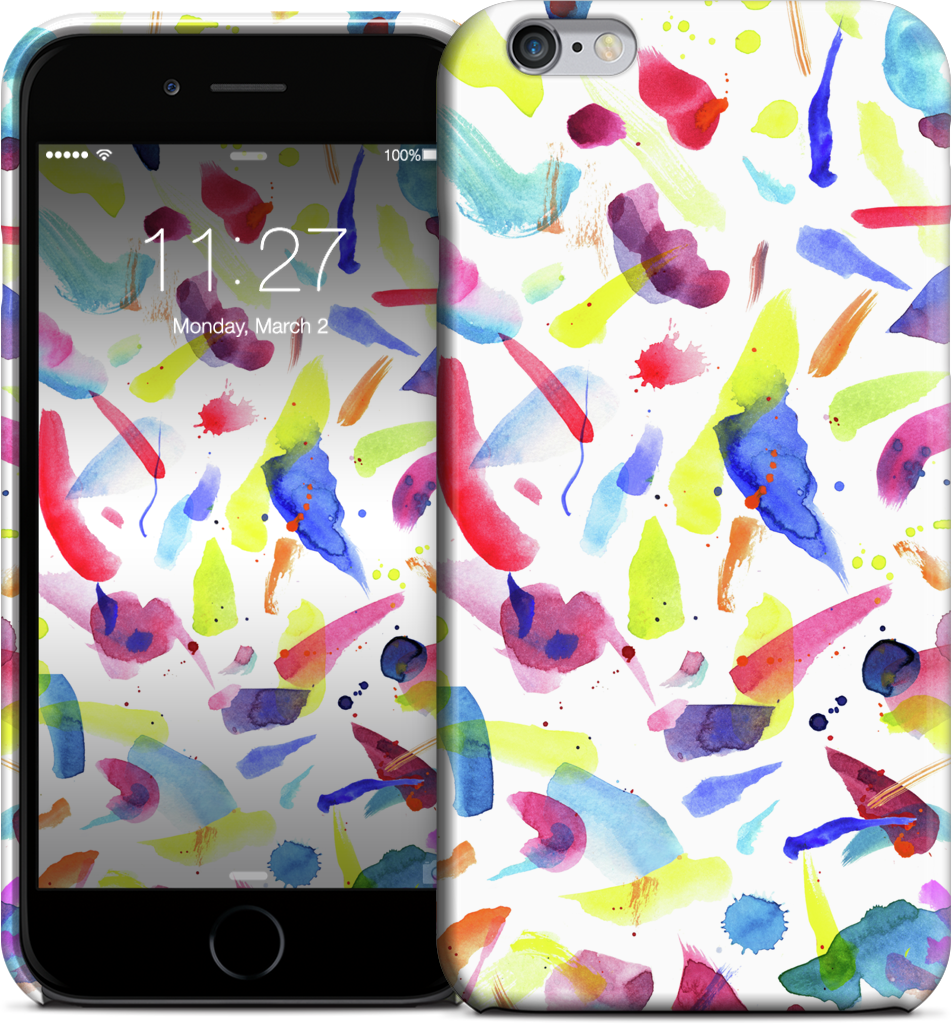Watercolor Summer Brushstrokes iPhone Case