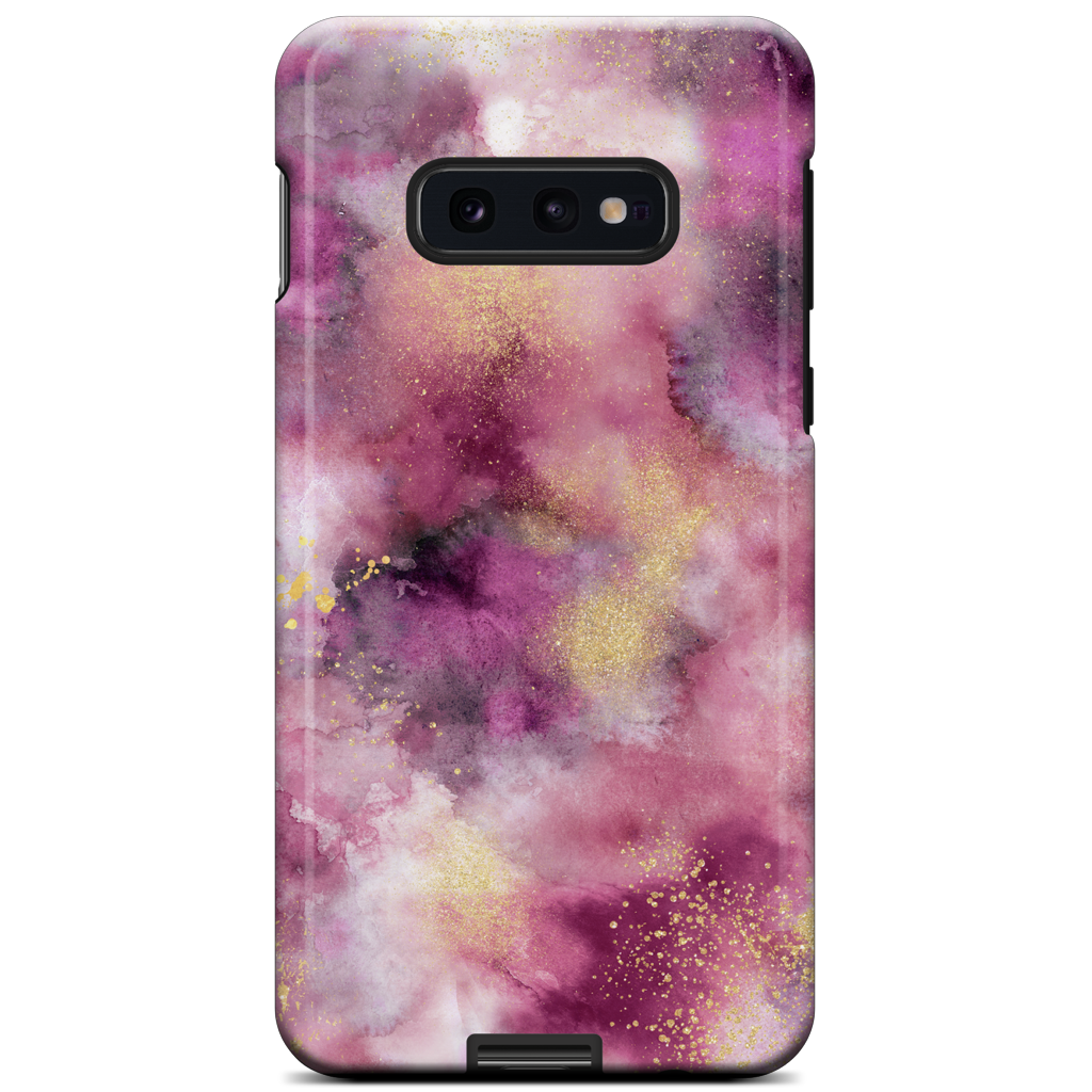 Watercolor Marble Pink Gold Samsung Case
