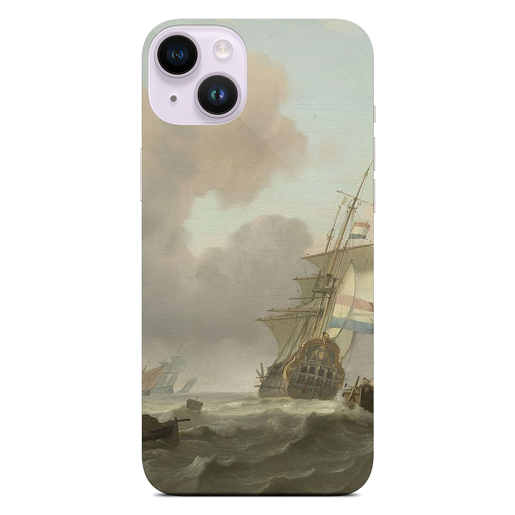 Ships in Choppy Sea iPhone Skin