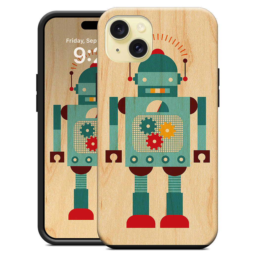 Blue Robot iPhone Case