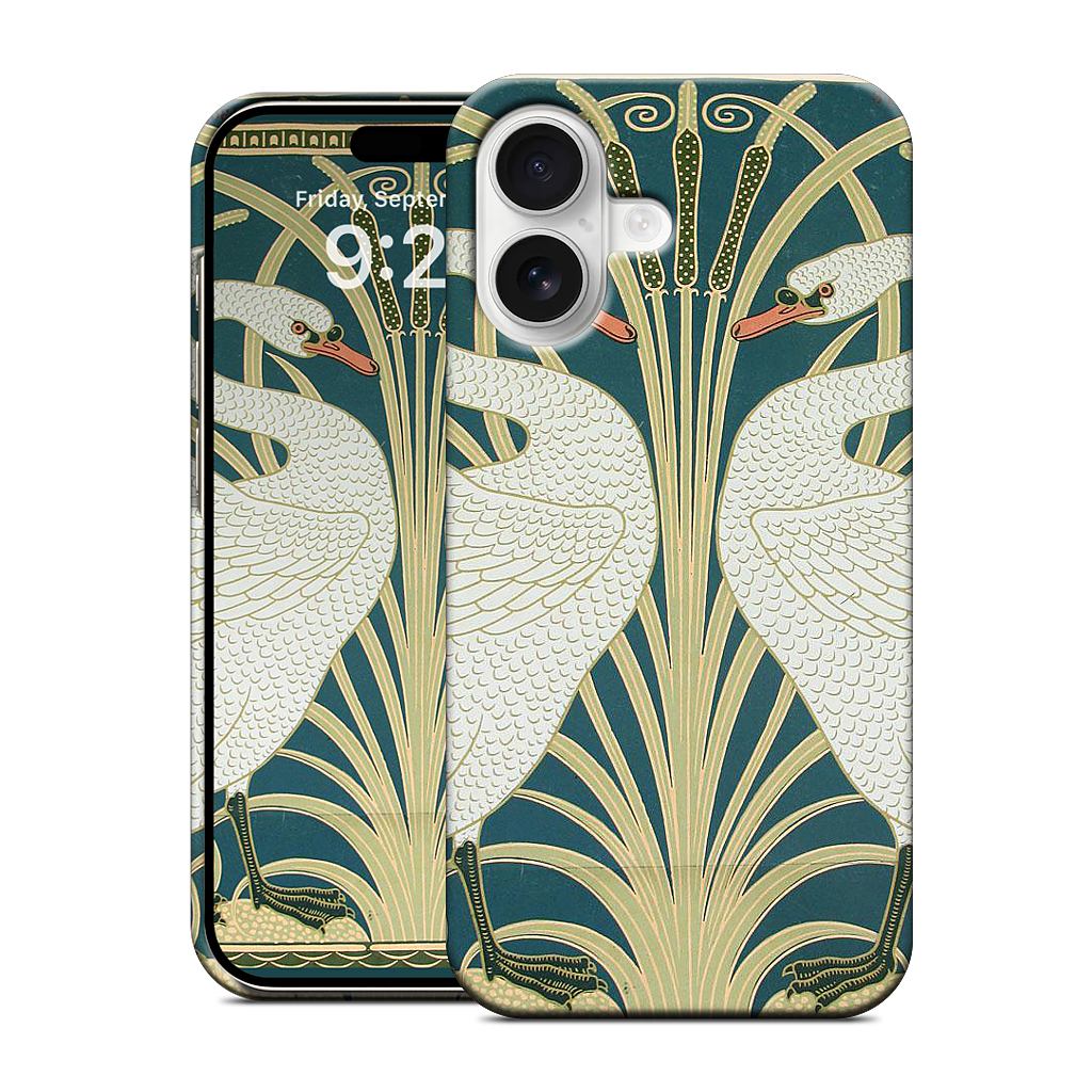 Swans and Irises iPhone Case