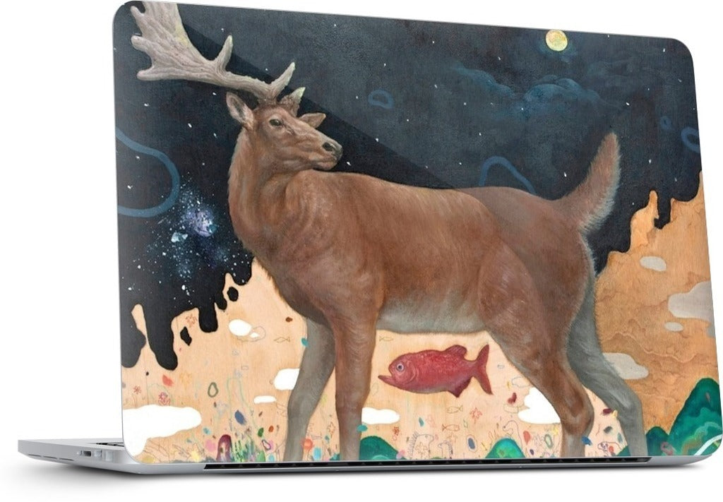 A Relieved Deer MacBook Skin