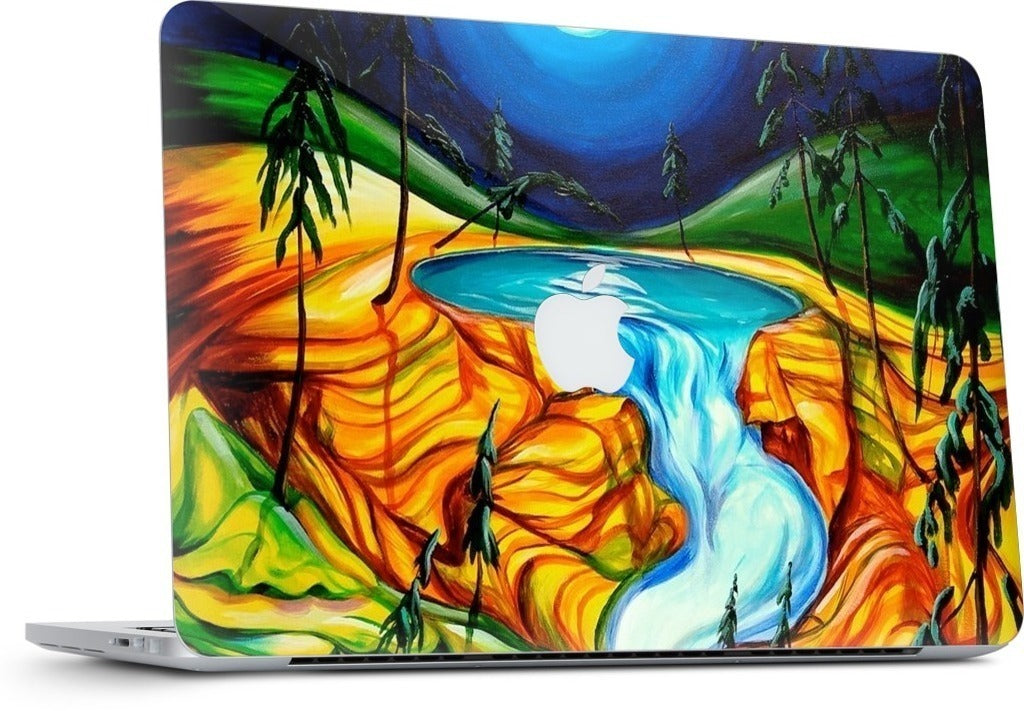 Cup Of Life Athabasca Falls Jasper MacBook Skin
