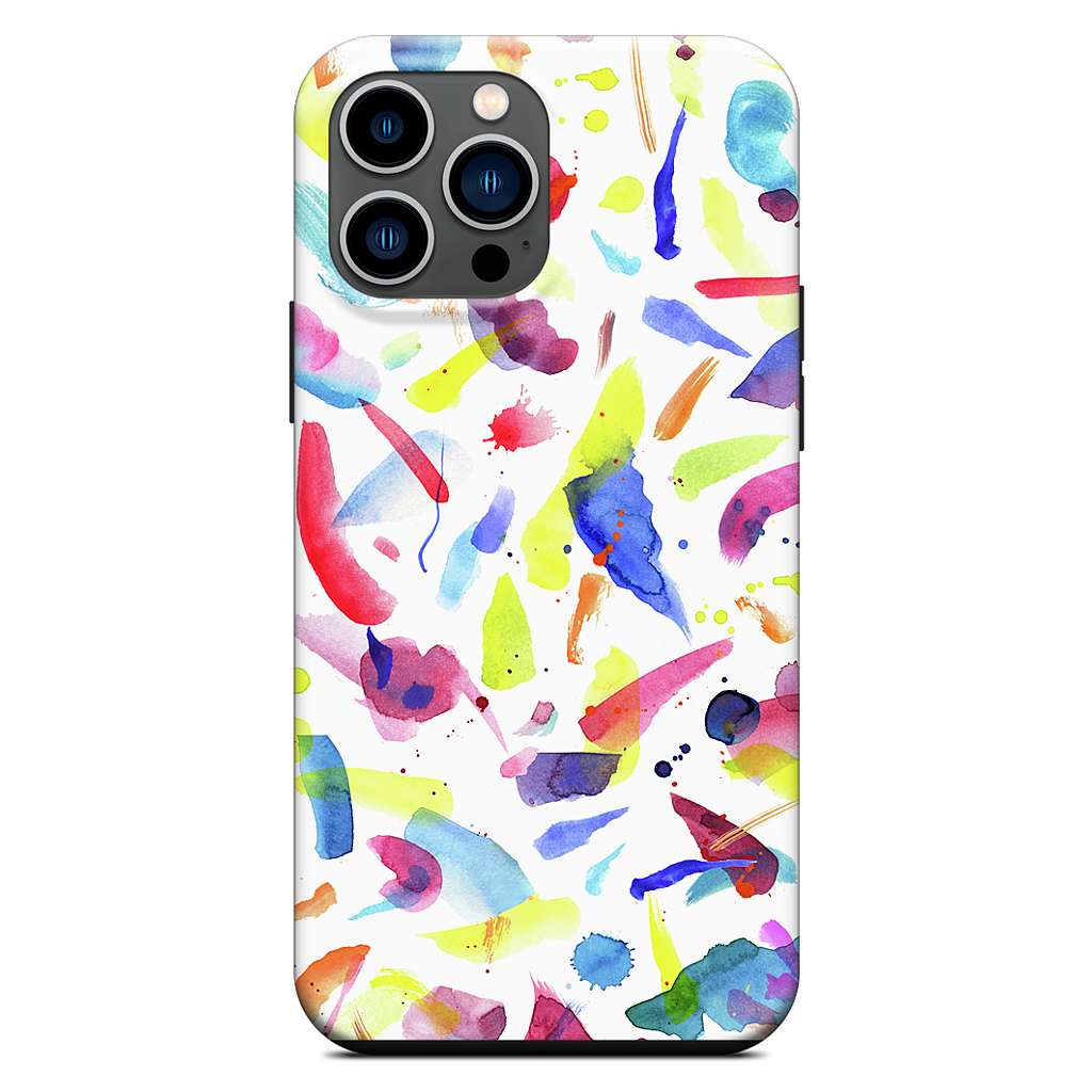 Watercolor Summer Brushstrokes iPhone Case