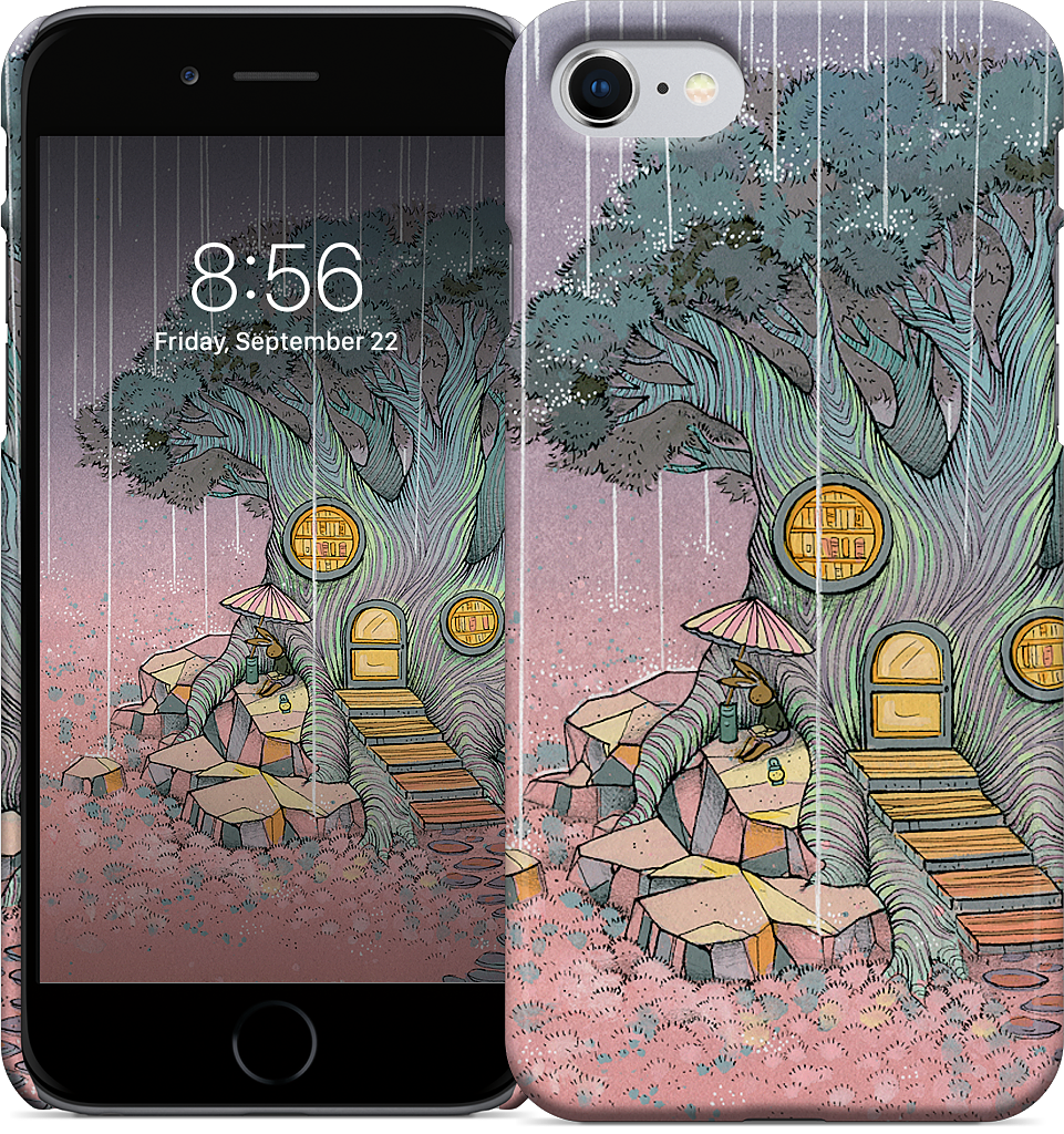 Rainy Day In The Library iPhone Case