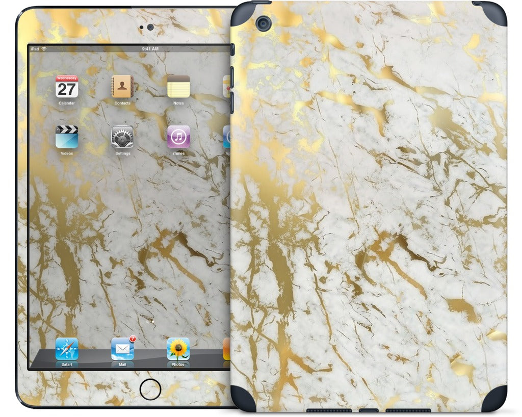 Gold Marble iPad Skin