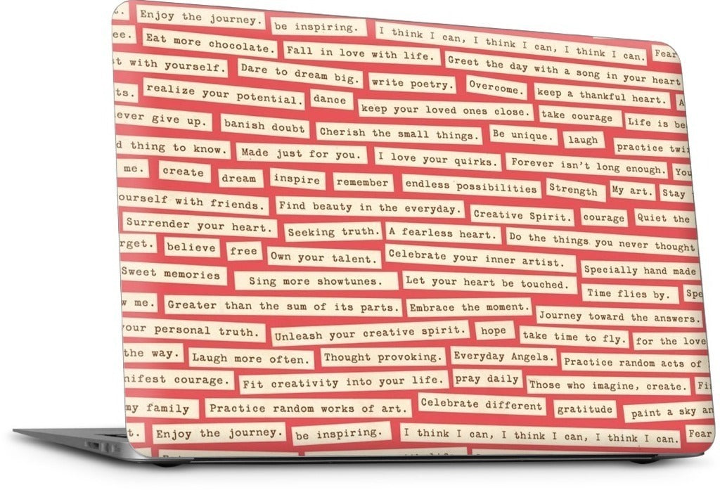 Happy Thoughts MacBook Skin