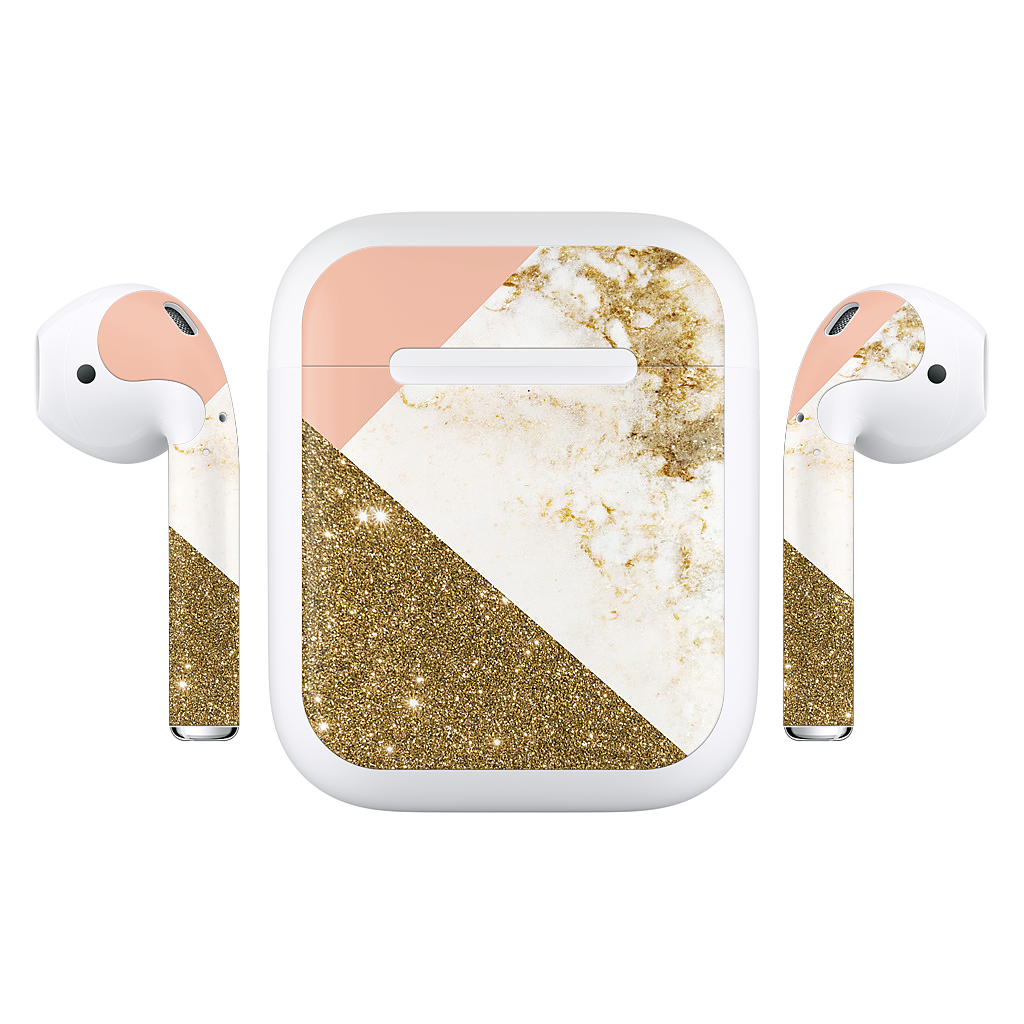 Gold Marble Collage AirPods