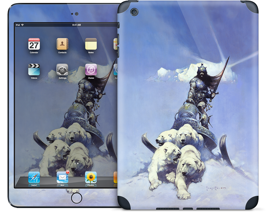 Silver Warrior iPad Skin