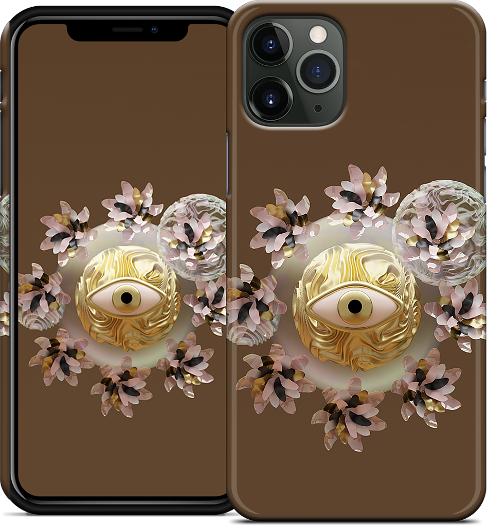 Golden Flowers iPhone Case