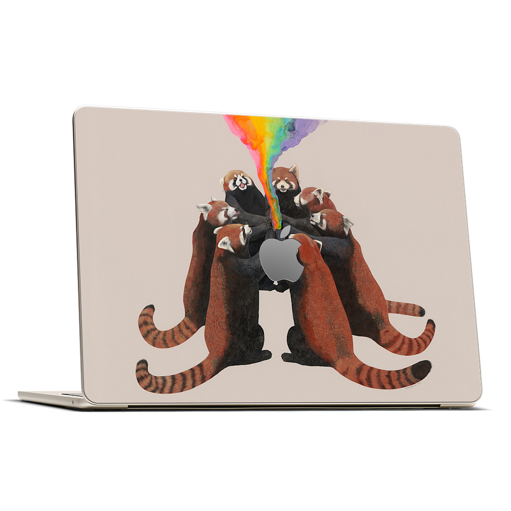 Red Pandas MacBook Skin