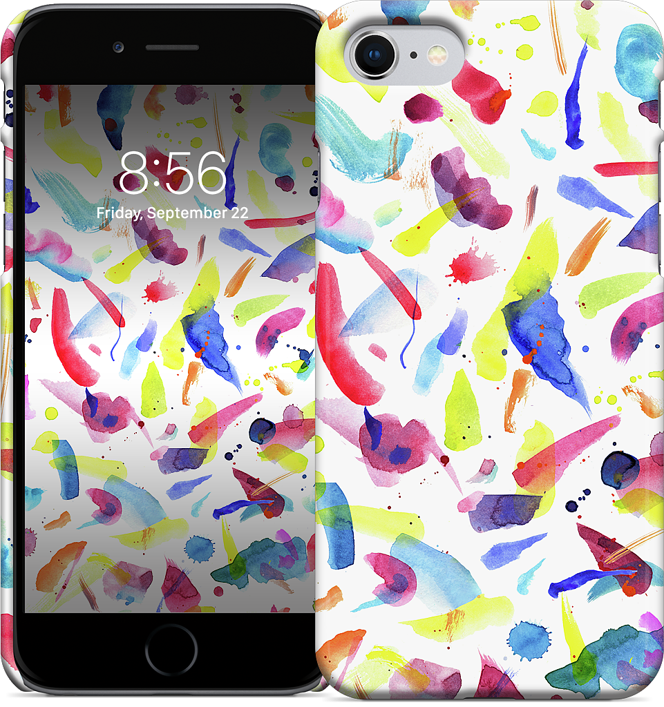 Watercolor Summer Brushstrokes iPhone Case