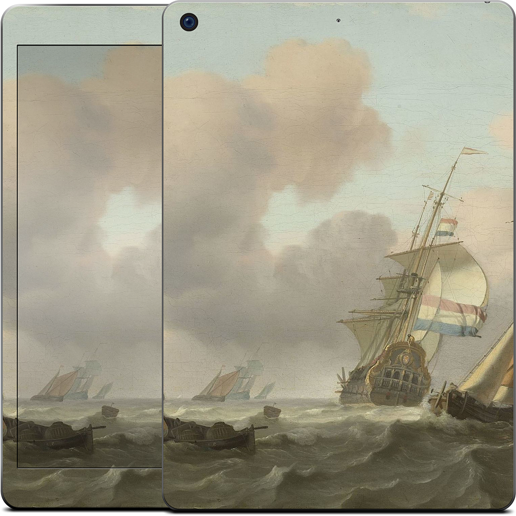 Ships in Choppy Sea iPad Skin