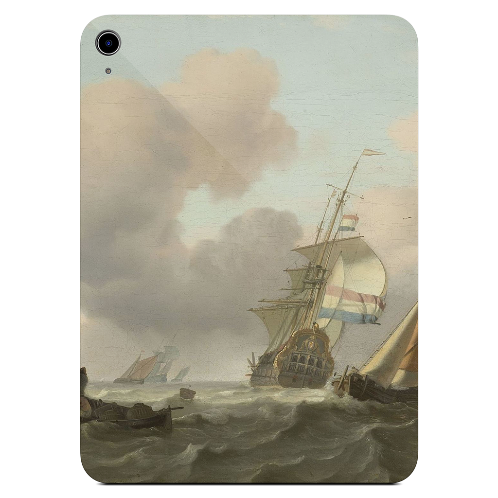 Ships in Choppy Sea iPad Skin
