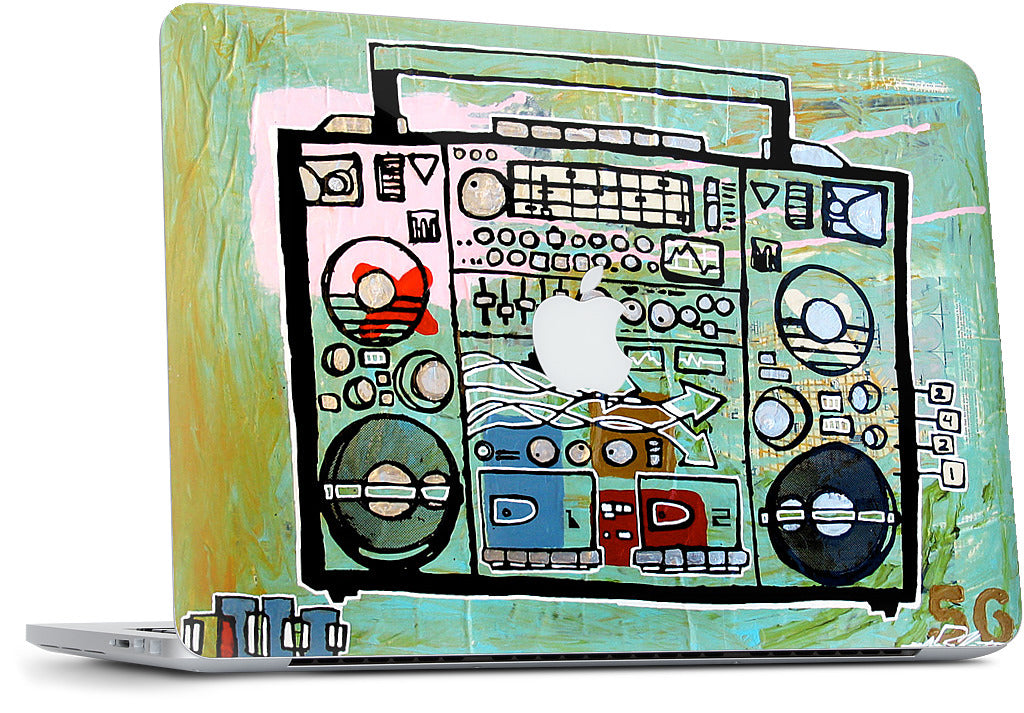 Ghetto Blaster MacBook Skin
