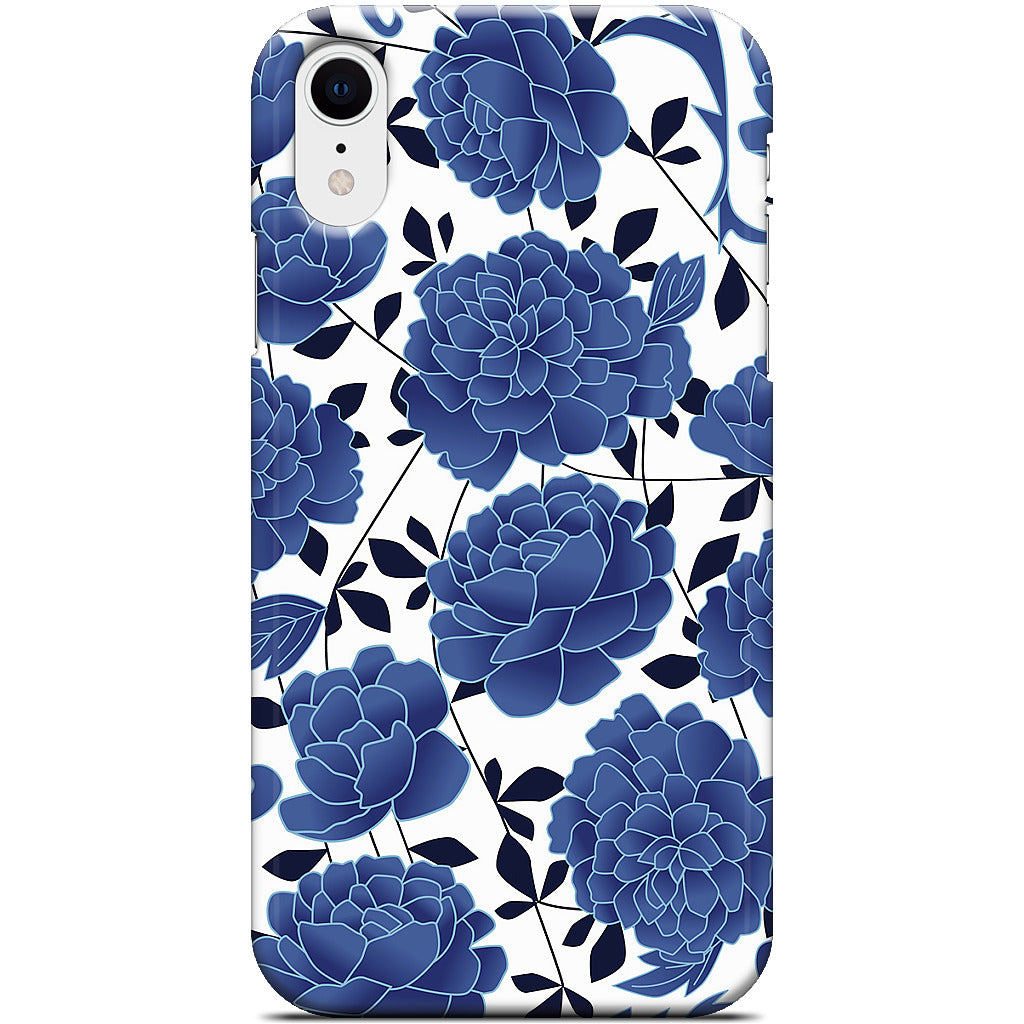 Blue flowers iPhone Case