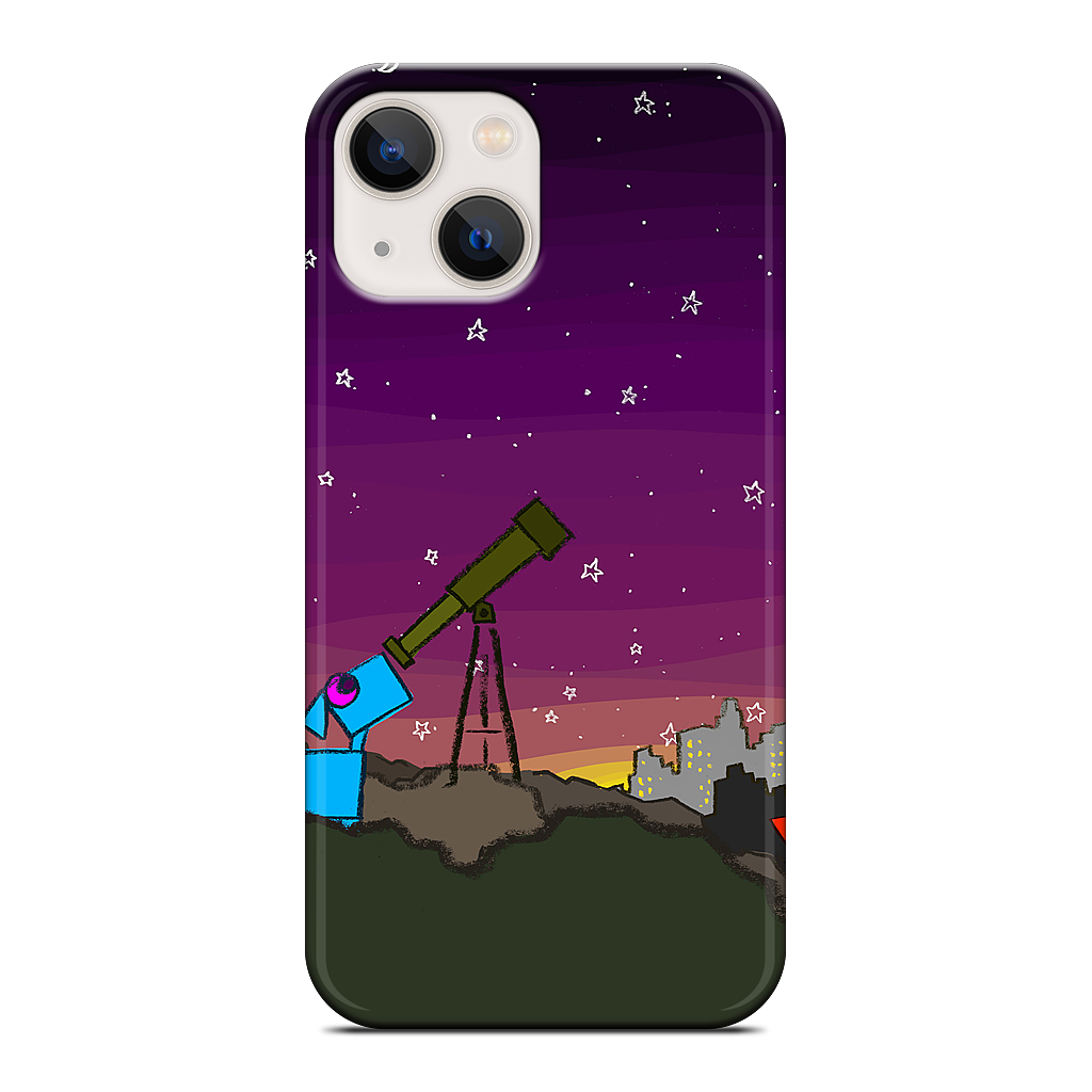 Space Dog Telescope iPhone Case