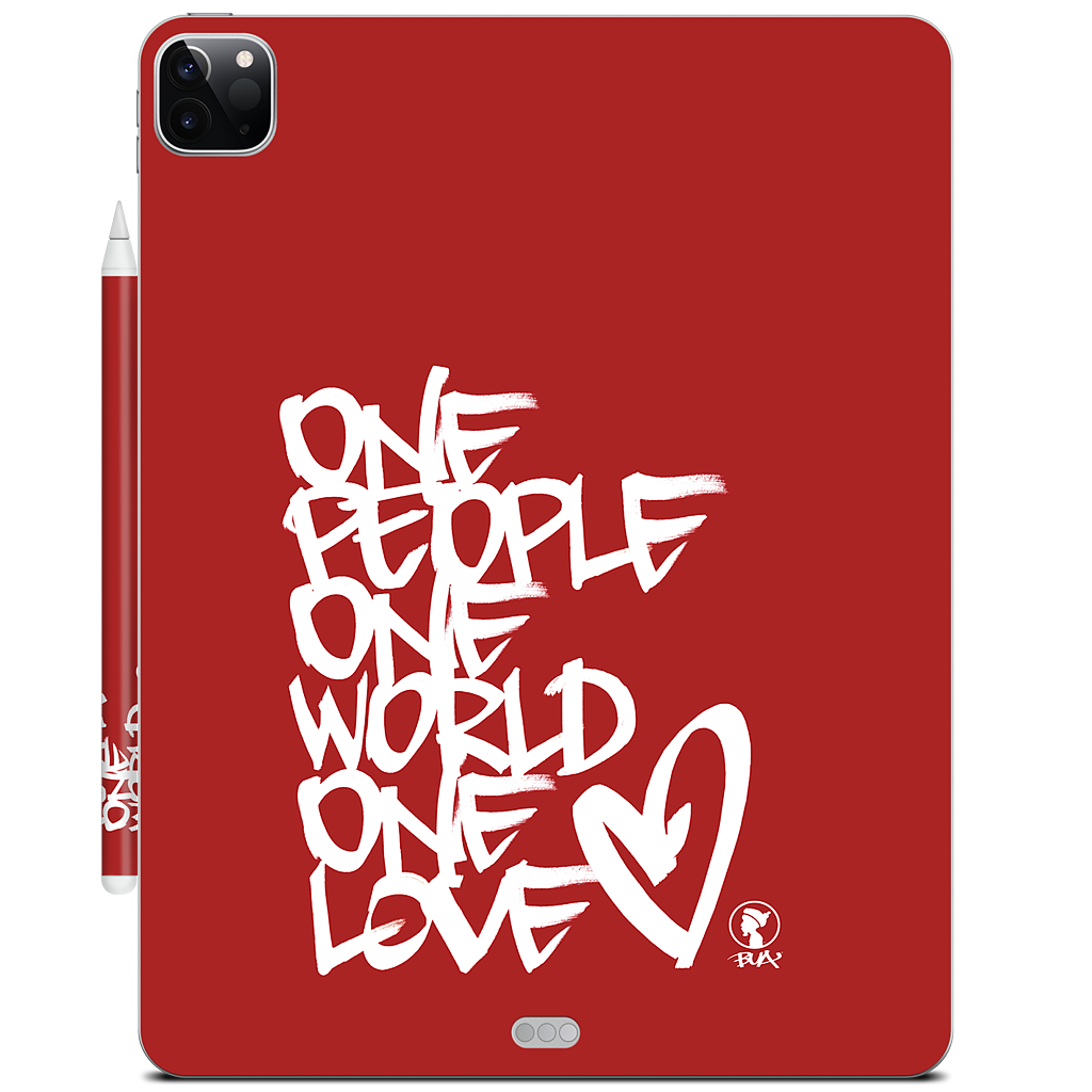 One People, One World, One Love iPad Skin