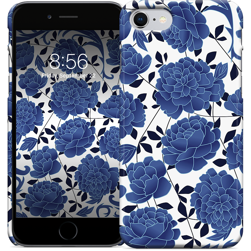 Blue flowers iPhone Case