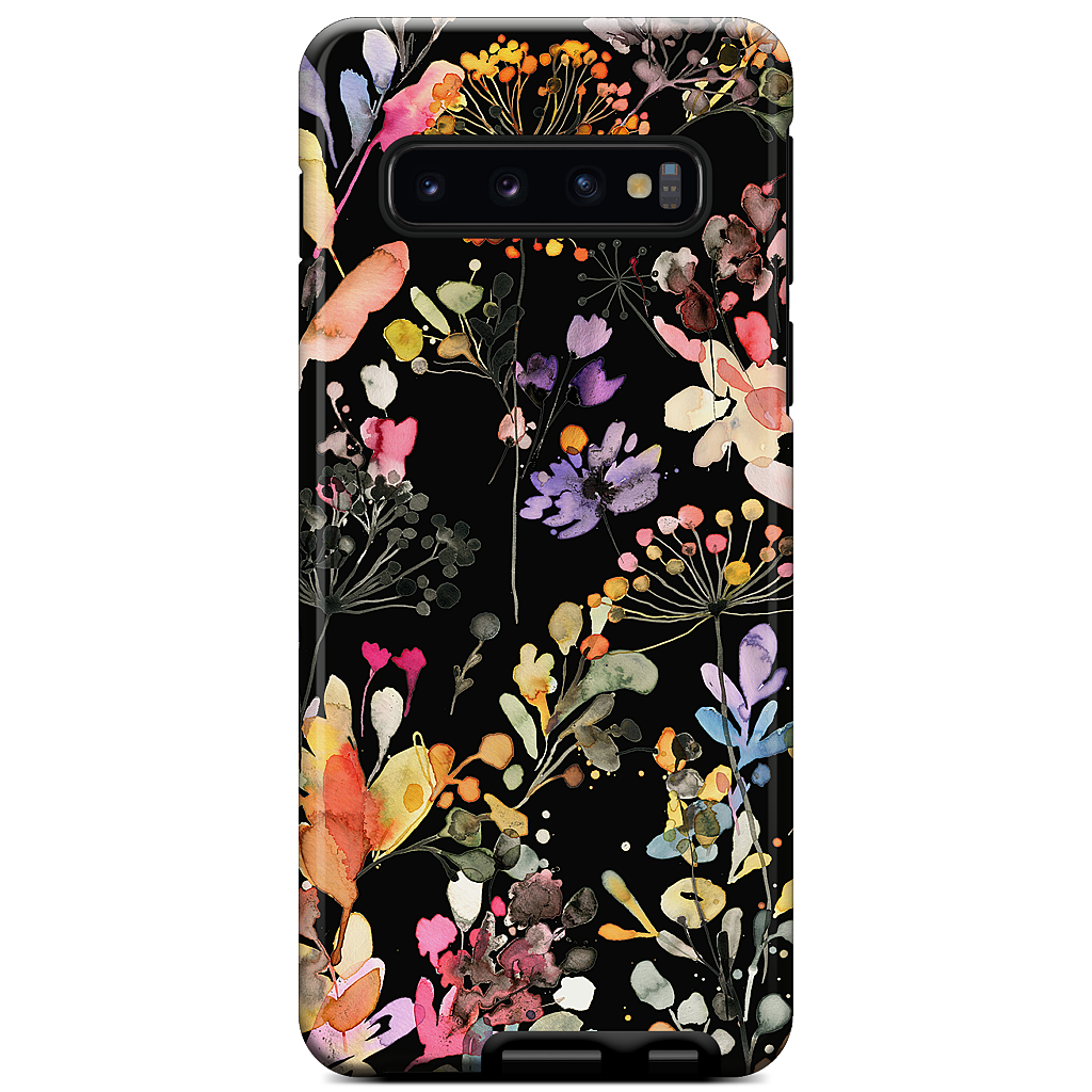Wild Grasses (Black) Samsung Case
