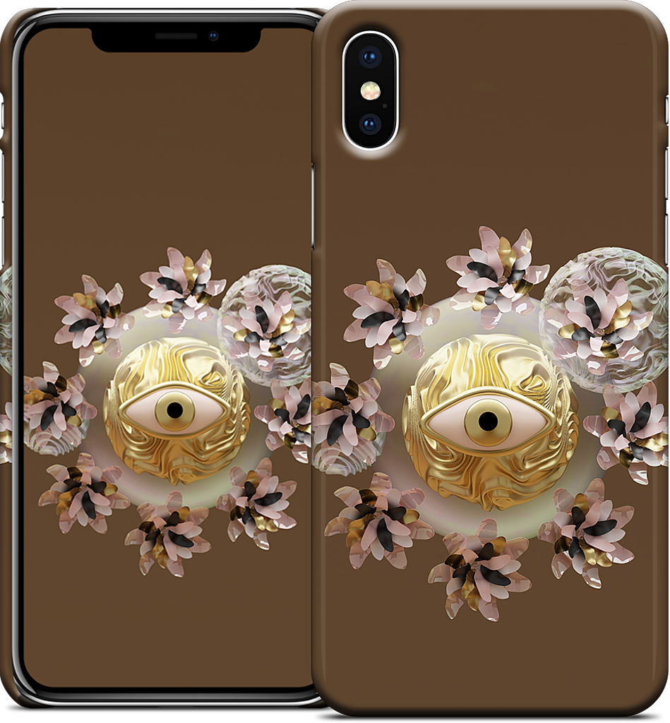 Golden Flowers iPhone Case