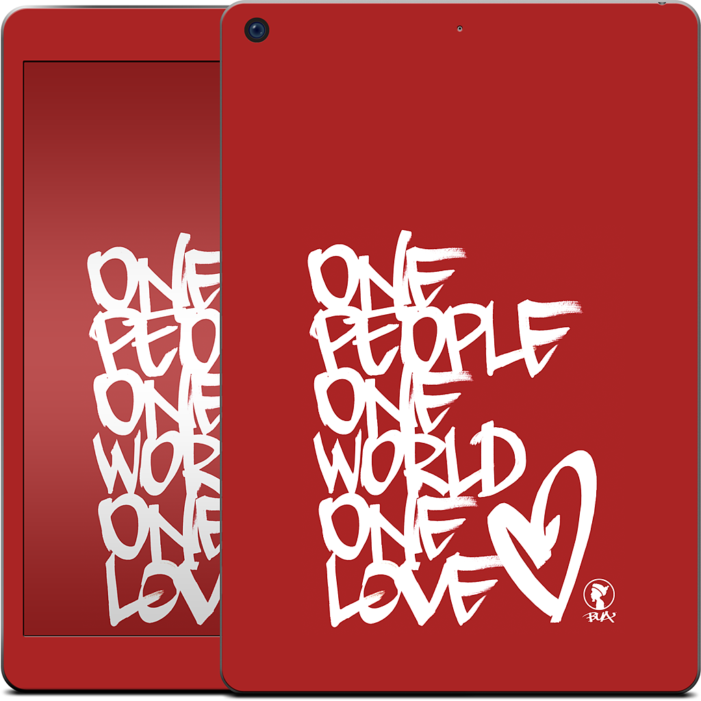 One People, One World, One Love iPad Skin